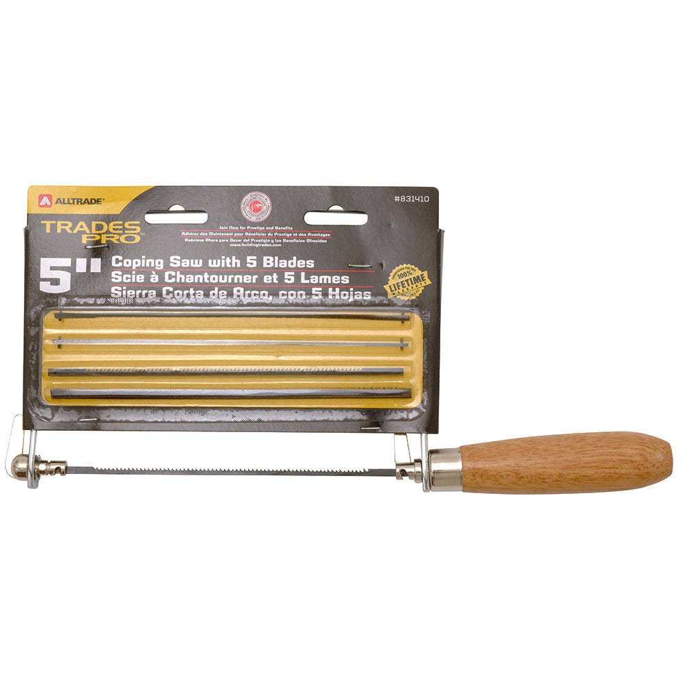 Trades Pro Coping Saw with 5 Blades