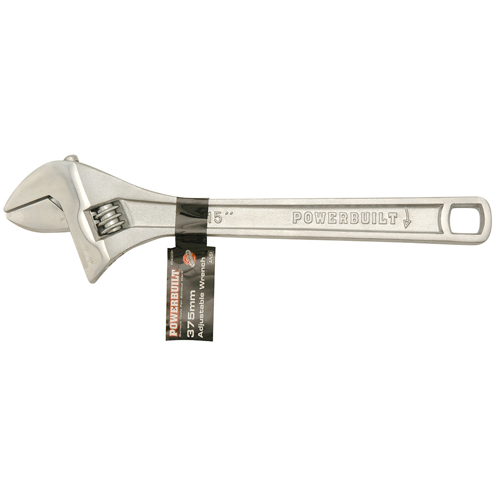 Powerbuilt 380mm/15in Adjustable Wrench