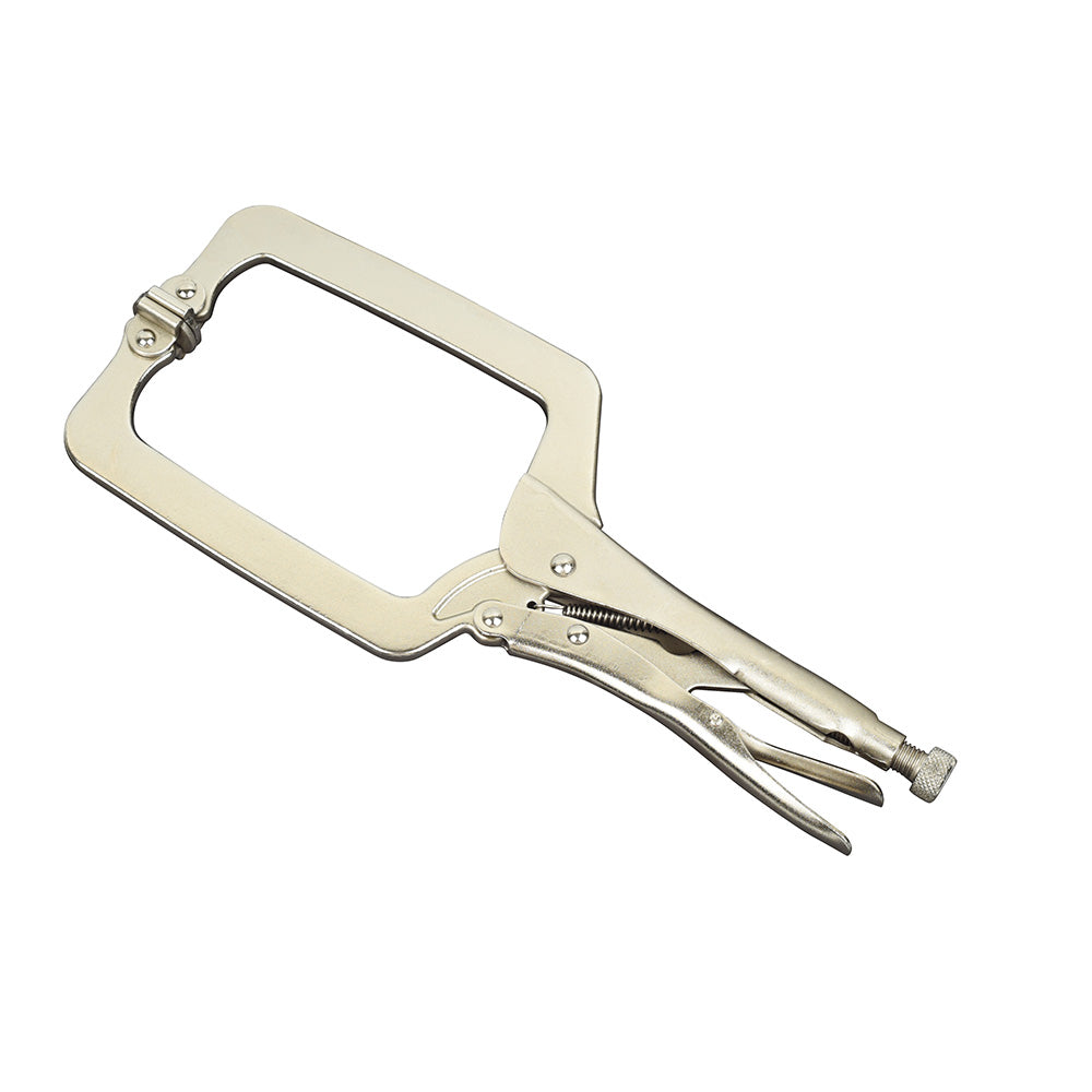 Powerbuilt 350mm/15in Locking C-Clamp with Swivel Pads