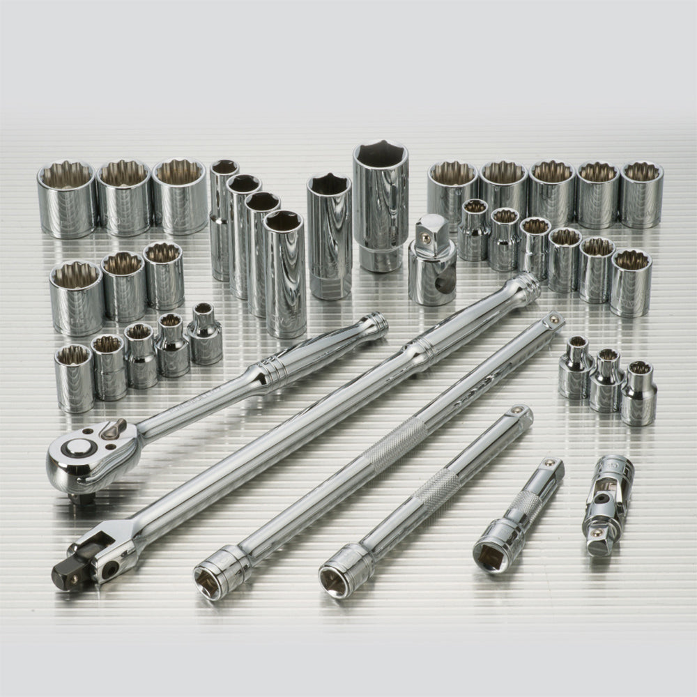 Powerbuilt 3/8in Dr 39pc Combination Socket Set