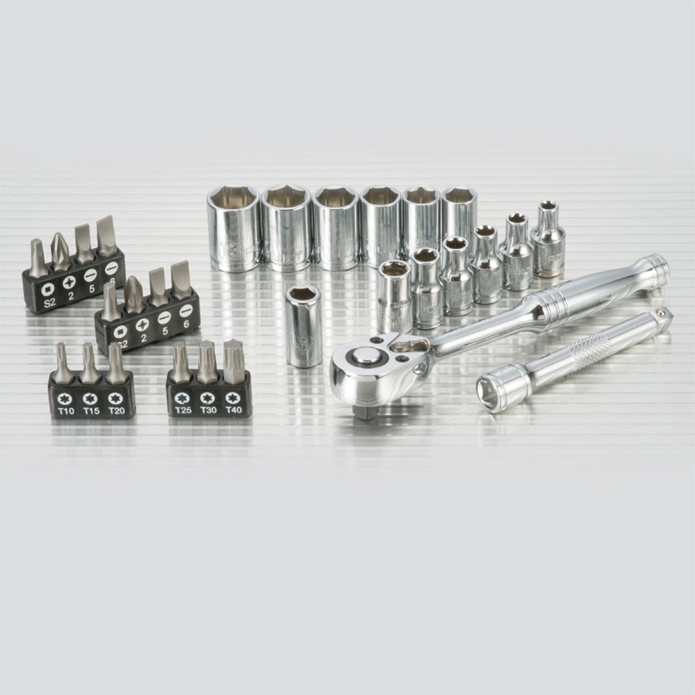Powerbuilt 1/4in Dr 30pc Metric Socket Set