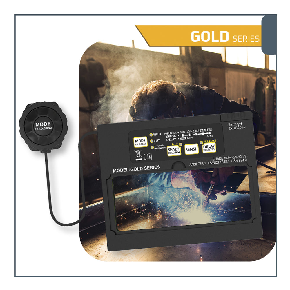 Weldsafe Welding Helmet Gold Neon
