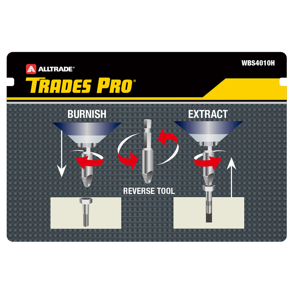 Trades Pro 5pc Bolt Remover & Damaged Screw Extractor