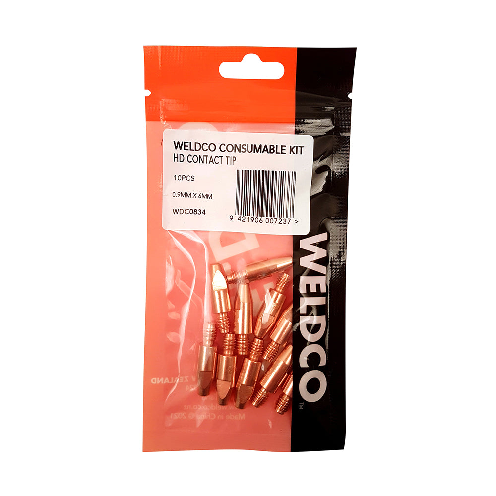 Weldco HD Contact Tip 10pc 1.2mm X 6mm MB24/MB25