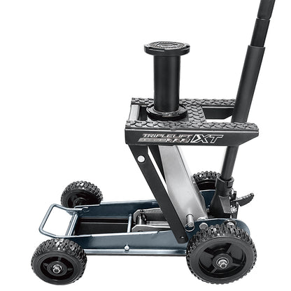 Powerbuilt 1.5 Ton / 1,360kg Big Wheel Triple Lift Garage Jack