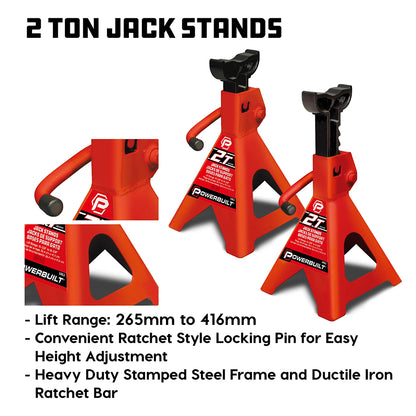 Powerbuilt 2 Ton 6pc Garage In a Box Service Combo