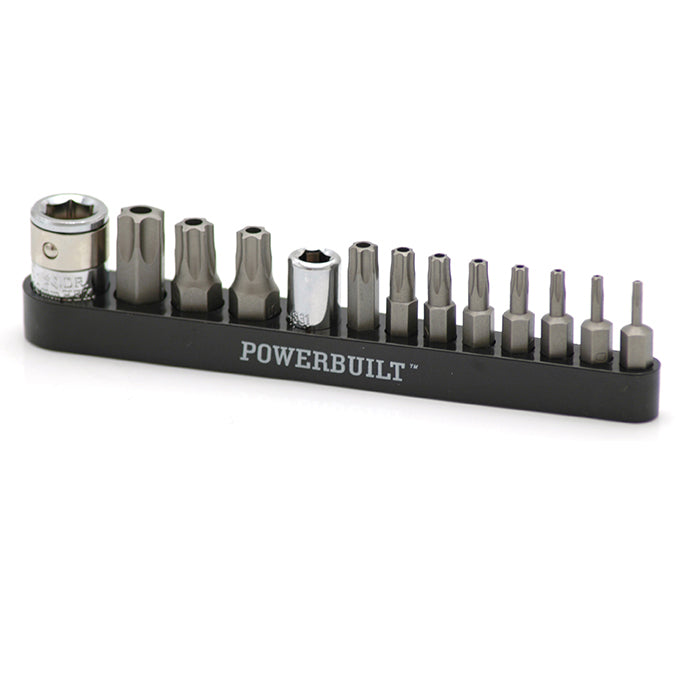 Powerbuilt 13pc Tamper Proof Torx Bit Set