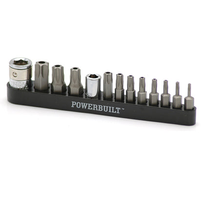 Powerbuilt 13pc Tamper Proof Torx Bit Set