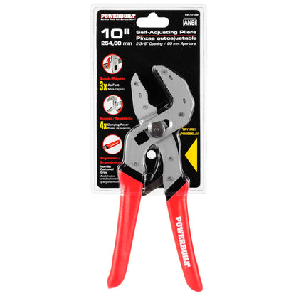 Powerbuilt Self-Adjusting Power Grip Pliers 255mm