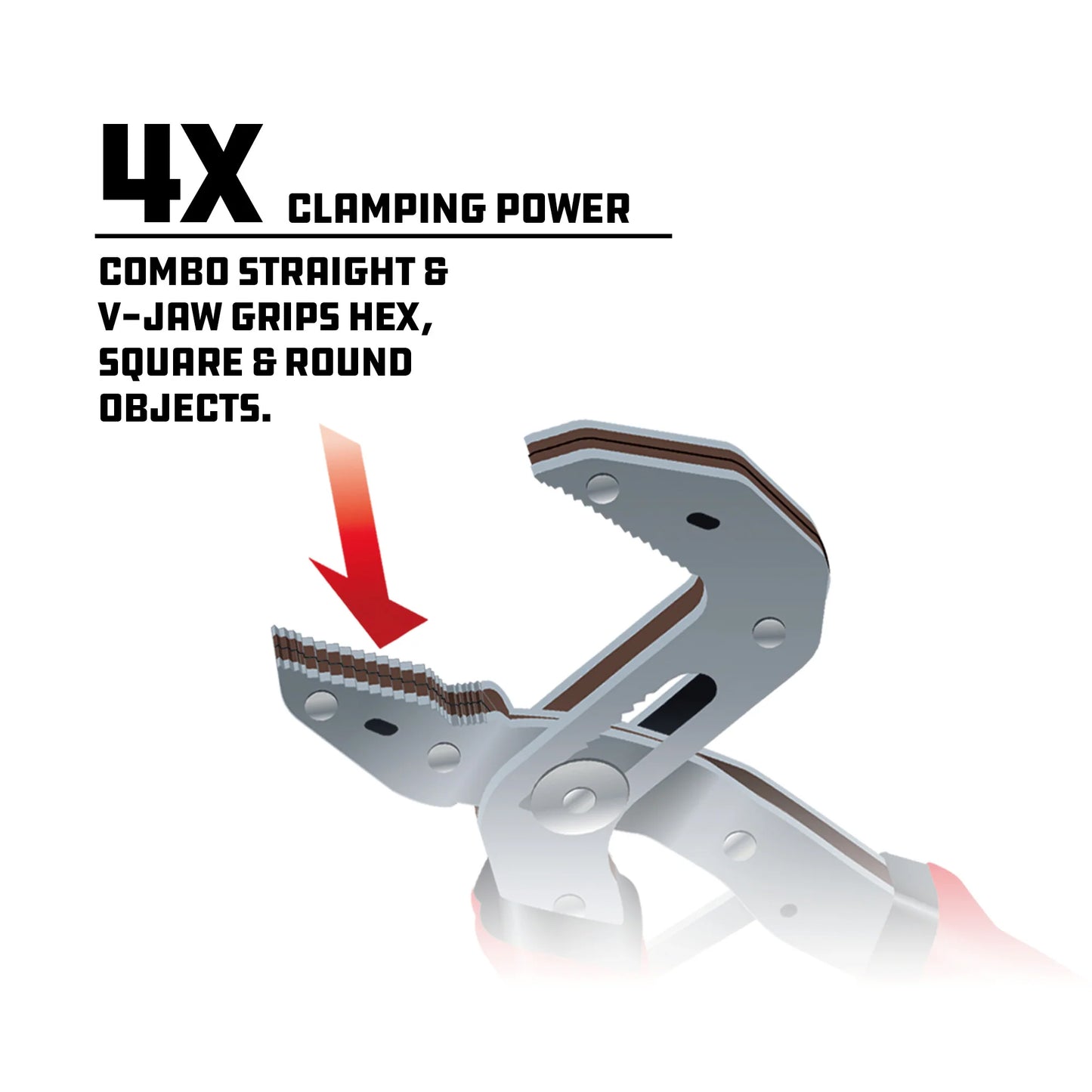 Powerbuilt Self-Adjusting Power Grip Pliers 255mm