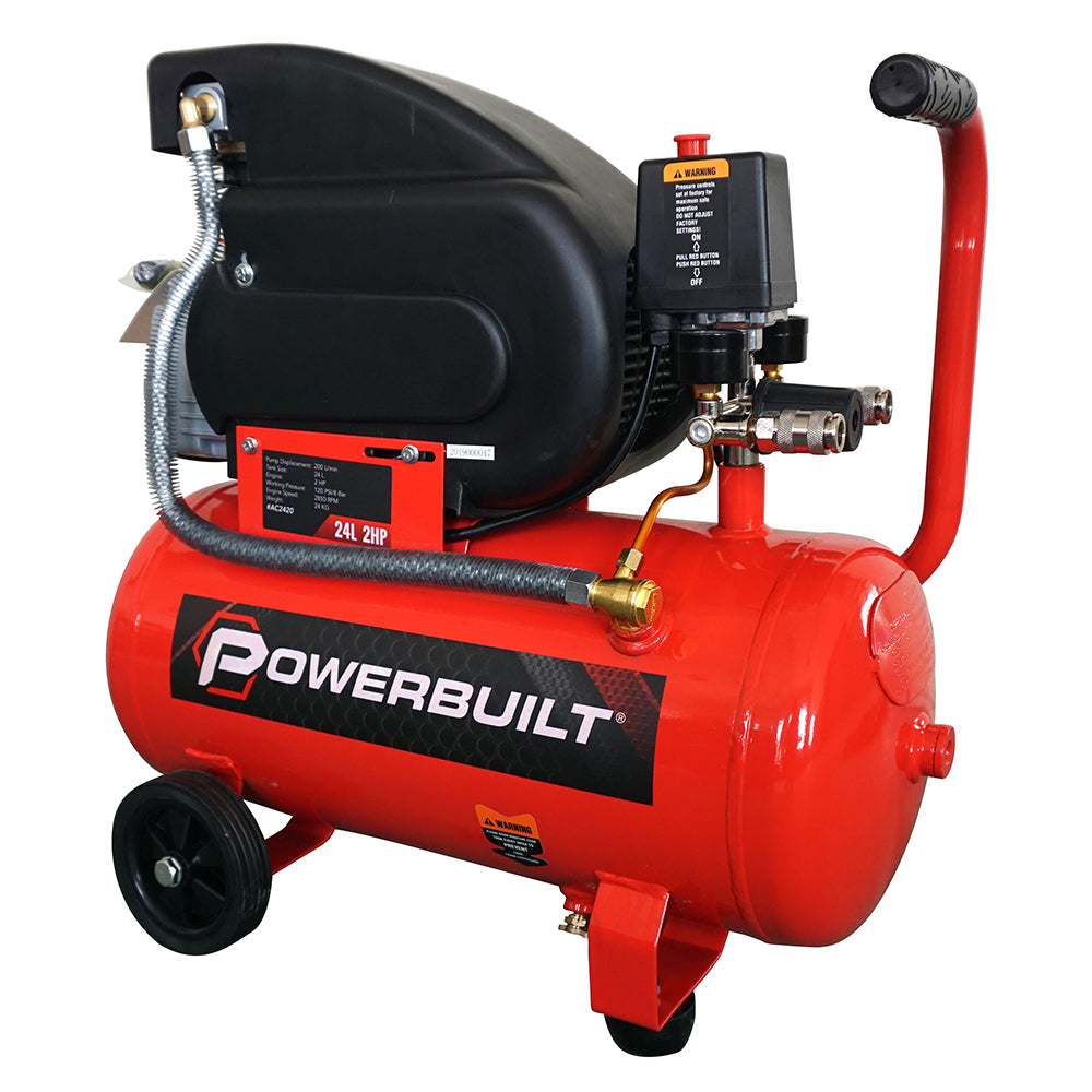 Powerbuilt Air Compressor 24L 2Hp Direct Drive