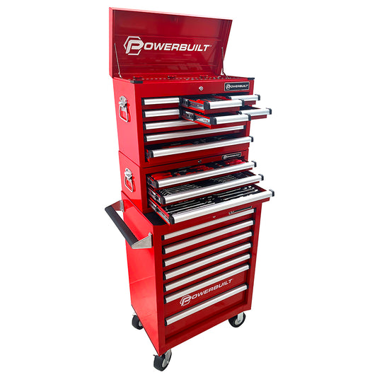 Powerbuilt 317pc Tool Chest, Roller Cabinet & Assorted Tools