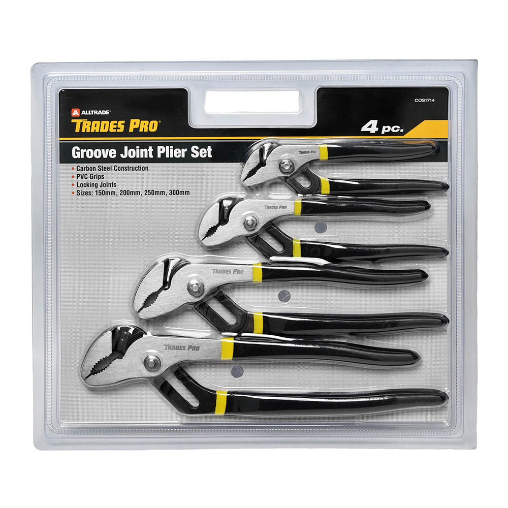 4pc Groove Joint Plier Set