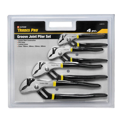 4pc Groove Joint Plier Set