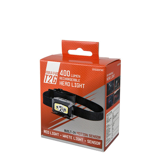 Tools-2-Go Rechargable Head Light 400Lm