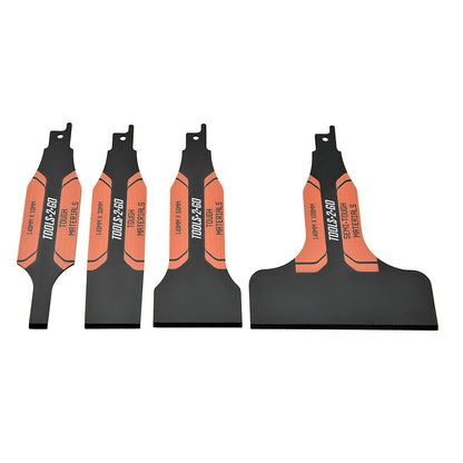 4pc Reciprocating Shovel Blade Set