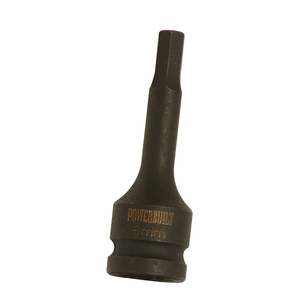 Powerbuilt 1/2in Dr x 5mm Male Hex Long Series Impact Socket