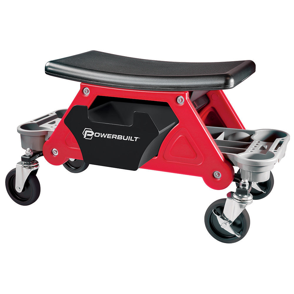 Powerbuilt Rolling with Seat with Organizer