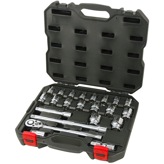 Powerbuilt 1/2in Dr 23pc Metric Socket Set