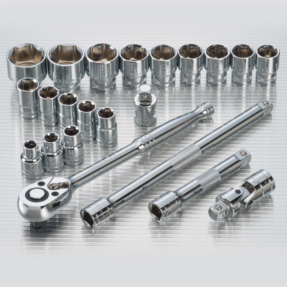 Powerbuilt 1/2in Dr 23pc Metric Socket Set