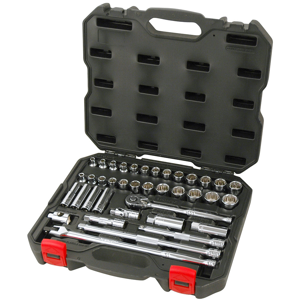 Powerbuilt 3/8in Dr 39pc Combination Socket Set