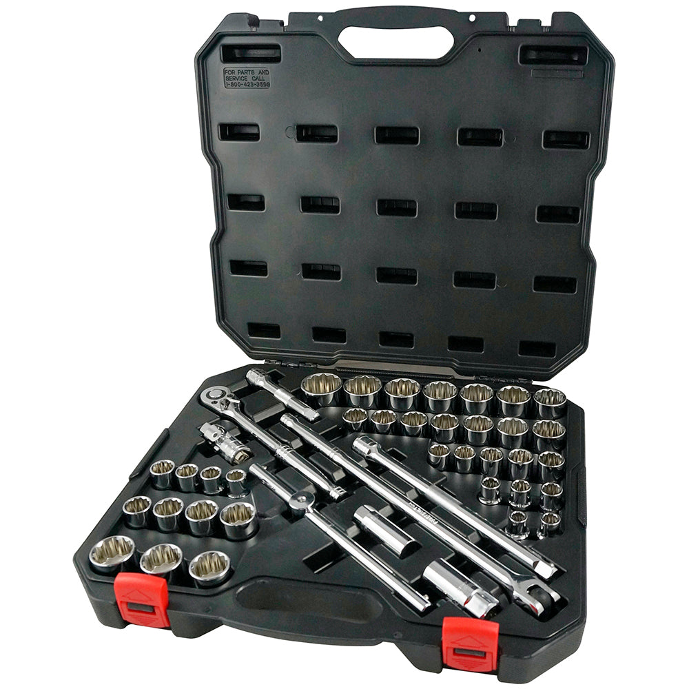 Powerbuilt 1/2in Dr 44pc Combination Socket Set