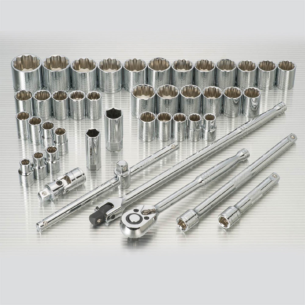 Powerbuilt 1/2in Dr 44pc Combination Socket Set