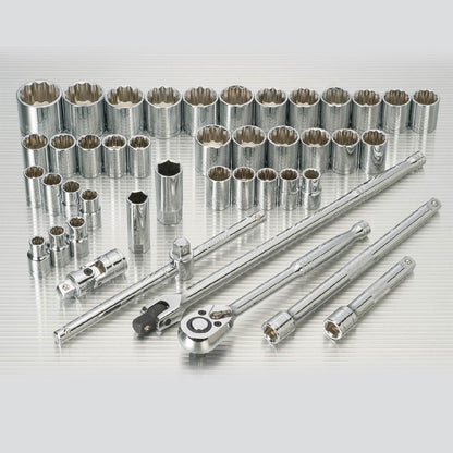 Powerbuilt 1/2in Dr 44pc Combination Socket Set