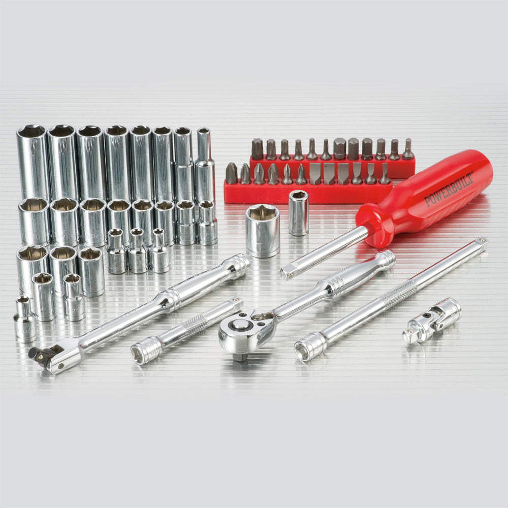 Powerbuilt 1/4in Dr 58pc Combination Socket Set