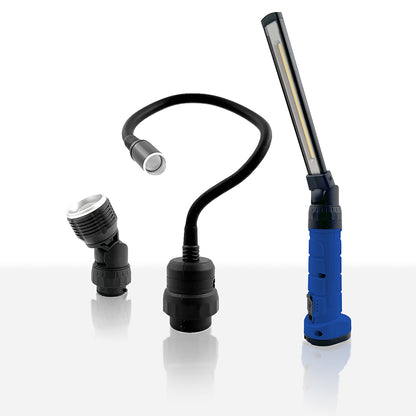 Grizzly Pro 2-in-1 Quick Change LED Rechargeable Work Light Kit