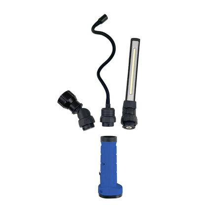 Grizzly Pro 2-in-1 Quick Change LED Rechargeable Work Light Kit