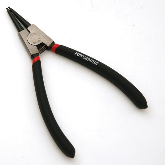 Powerbuilt 175mm/7in Straight Nose External Circlip Plier