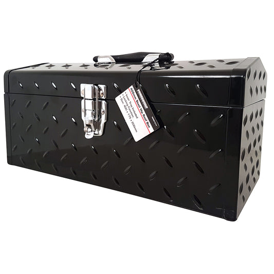 Powerbuilt 16in Hip Roof Steel Portable Tool Box