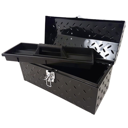 Powerbuilt 16in Hip Roof Steel Portable Tool Box