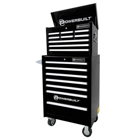 Powerbuilt 2pc COMBO Storage Units - Racing Series Black