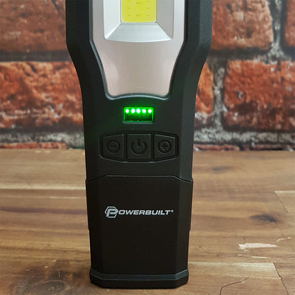 Powerbuilt LED Rechargeable Work light with Power Bank
