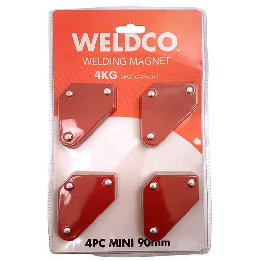 Weldco Welding Magnets 4pc 90mm Mini