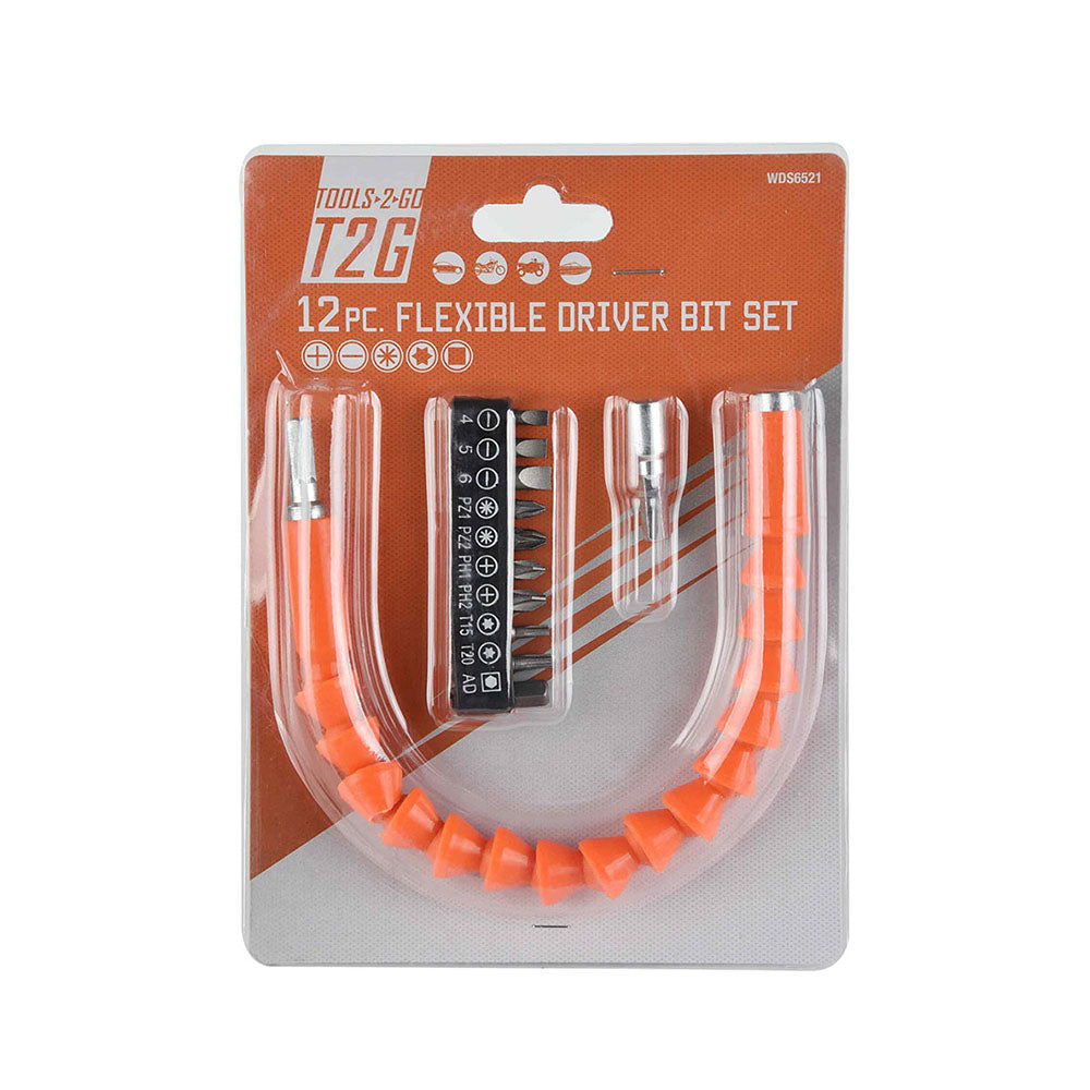12pc Flexible Driver Bit Set