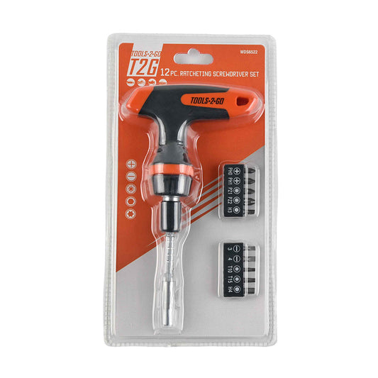 12pc Ratcheting Screwdriver Set